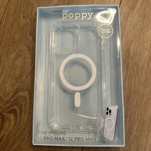 XO Poppy iPhone‎ 13 Pro Max/12 ProMax Phone Case Clear Slim Lightweight